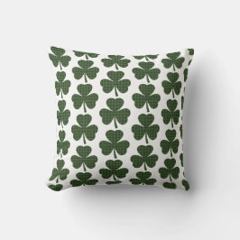 Cojín Decorativo Shamrock Shape Plaid Dark Green