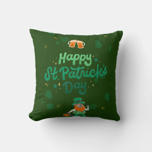 Cojín Decorativo "Shamrock & Shenanigans: Día de San Patricio