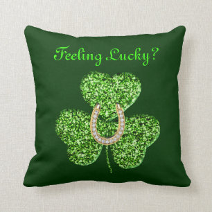Cojín decorativo Shamrock Y Horseshoe