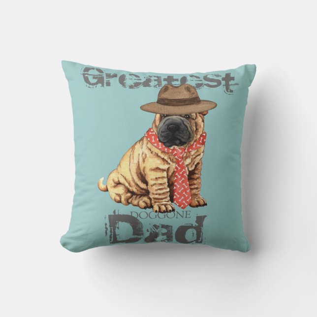 Cojín Decorativo Shar-Pei Dad (Anverso)