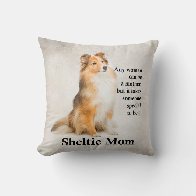 Cojín Decorativo Sheltie Mom Pillow (Anverso)