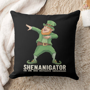 Cojín Decorativo Shenanigator Dabbing Leprechaun San Patrick