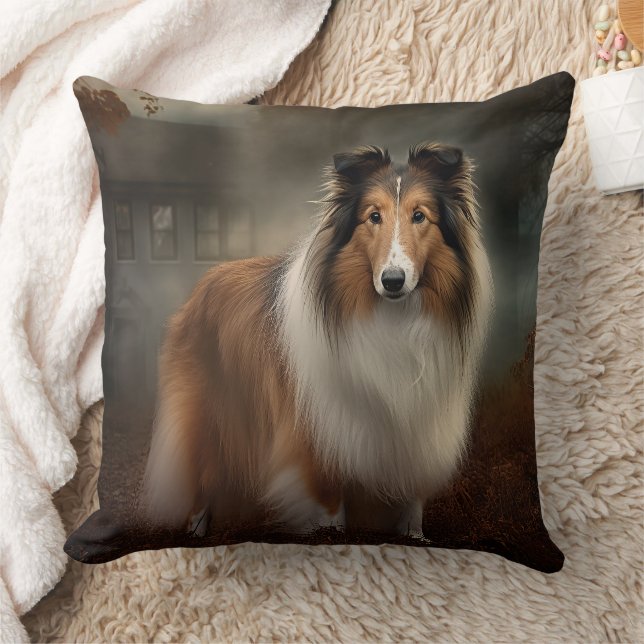 Cojín Decorativo Shetland Sheepdog Halloween Scary (Manta)
