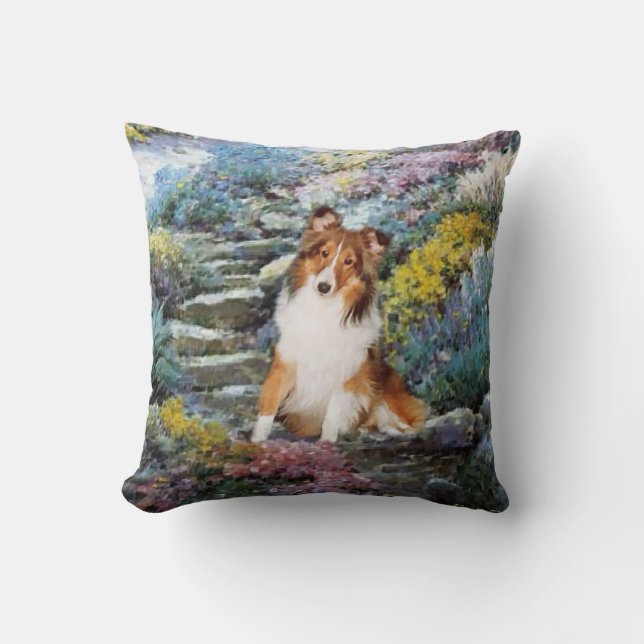 Cojín Decorativo Shetland Sheepdog Sheltie Art Gifts (Anverso)
