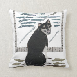 Cojín Decorativo Shiba Inu, arte japonés