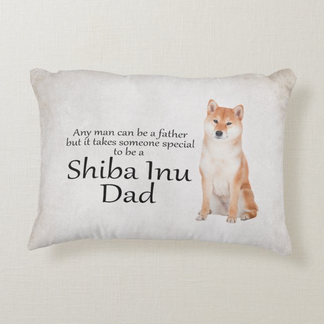 Cojín Decorativo Shiba Inu Dad Pillow (Reverso)