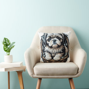 Cojín decorativo Shih Tzu