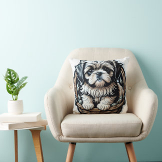 Cojín decorativo Shih Tzu