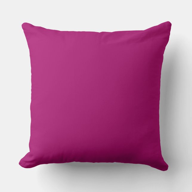 Cojín Decorativo Shoking Pink, Purple,Solid, Simple, Modern (Anverso)