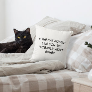 Cojín Decorativo Si al gato no le gustas