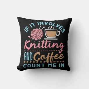 Cojín Decorativo Si involucra el punto de contacto y el café, conta