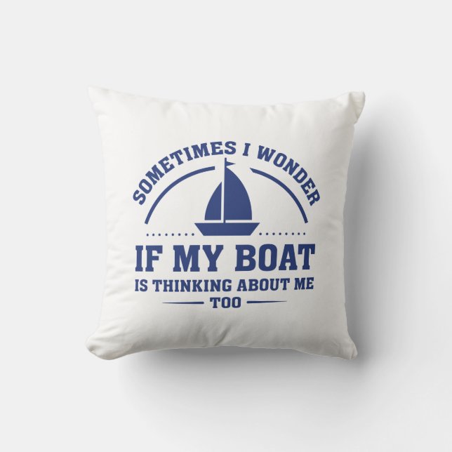 Cojín Decorativo Si mi barco (Anverso)