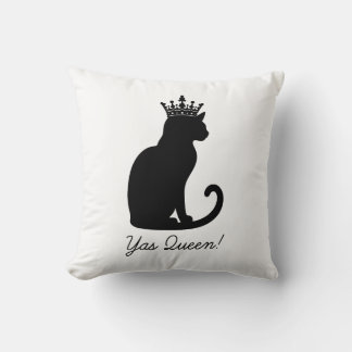 Cojín Decorativo ¡Sí, reina! Los gatos son definitivamente las rein
