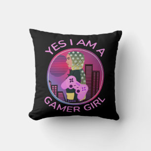 COJÍN DECORATIVO SÍ, SOY UNA CHICA GAMER