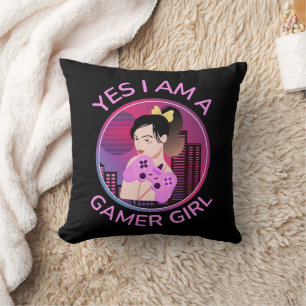 COJÍN DECORATIVO SÍ, SOY UNA CHICA GAMER