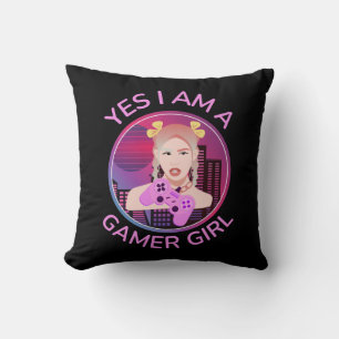 COJÍN DECORATIVO SÍ, SOY UNA CHICA GAMER