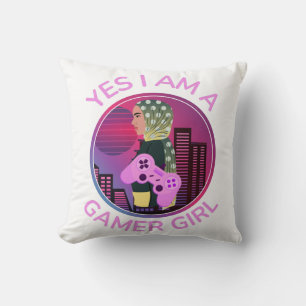 COJÍN DECORATIVO SÍ, SOY UNA CHICA GAMER