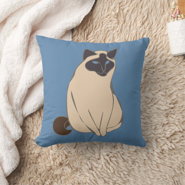 Cojín Decorativo Siamese Cat Throw Pillow (Manta)