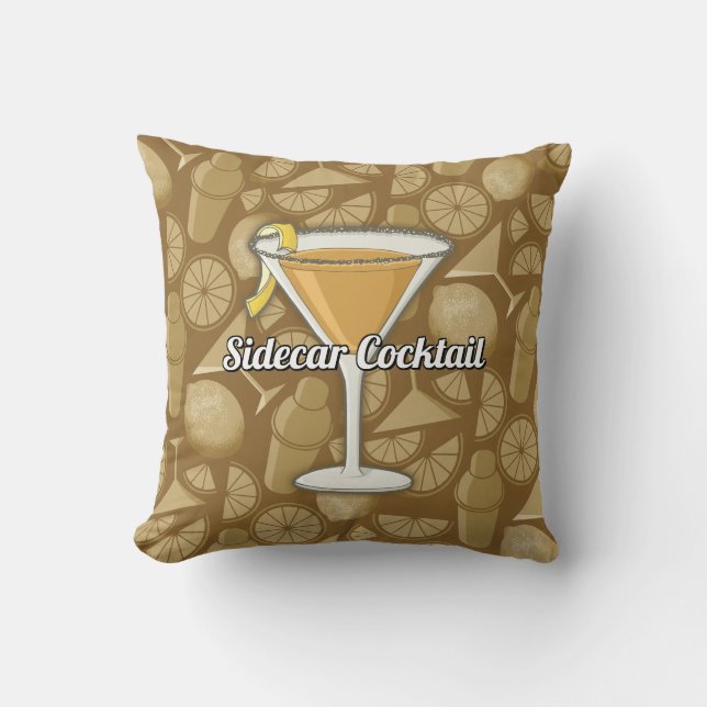 Cojín Decorativo Sidecar Cocktail (Anverso)