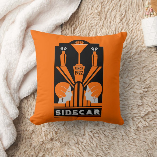 Cojín Decorativo Sidecar Cocktail Art Deco (Manta)