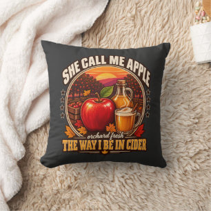Cojín Decorativo Sidra de manzana Me llama manzana La forma en que 