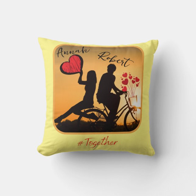 Cojín Decorativo Siempre amor romántico (Anverso)