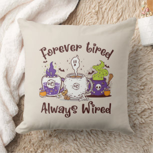 Cojín Decorativo Siempre Cansado, Siempre Con Cable