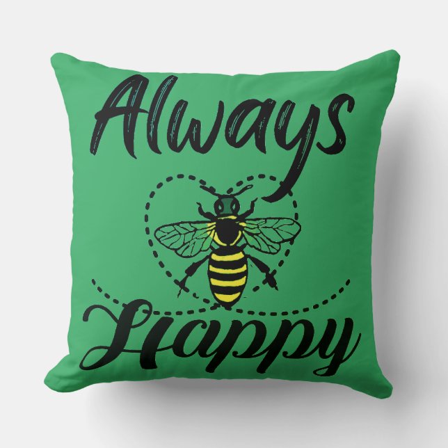 Cojín Decorativo siempre ser feliz (Anverso)