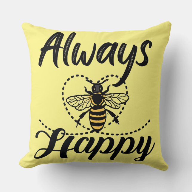 Cojín Decorativo siempre ser feliz (Anverso)