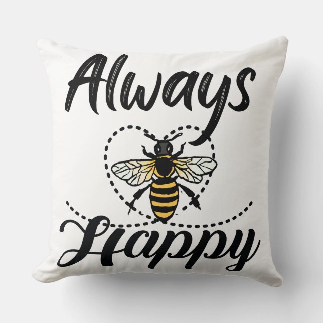 Cojín Decorativo siempre ser feliz (Anverso)