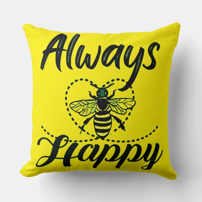 Cojín Decorativo siempre ser feliz (Anverso)