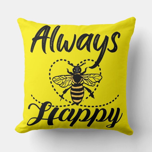 Cojín Decorativo siempre ser feliz (Anverso)