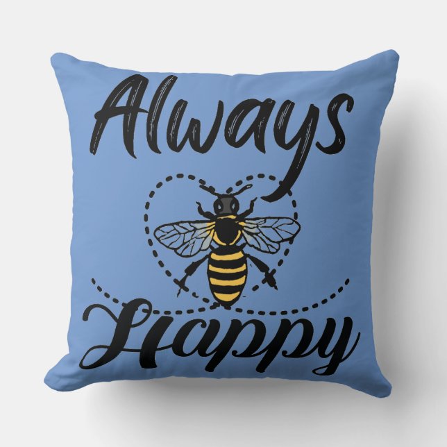 Cojín Decorativo siempre ser feliz (Anverso)