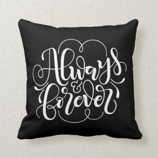 Cojín Decorativo Siempre y por siempre - color personalizado y pers