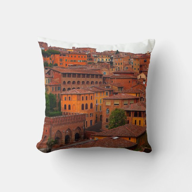 Cojín Decorativo Siena Cityscape Toscana Italia (Anverso)