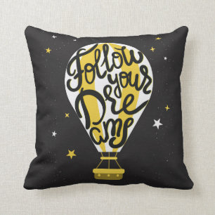 Cojín Decorativo Siga su globo de los sueños