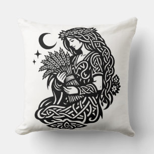 Cojín Decorativo Sigilo de la Doncella de Virgo — Tatuaje de Zodiac