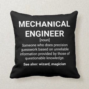 Cojín Decorativo Significado de definición de ingeniero mecánico