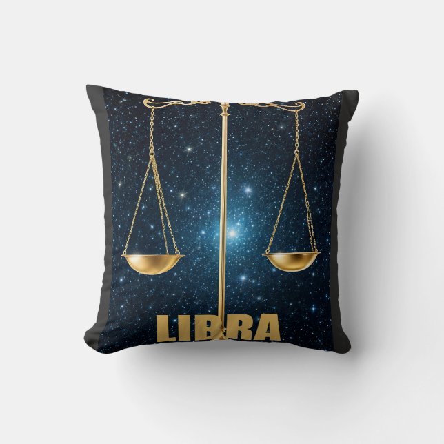 Cojín Decorativo Signo de astrología de Libra (Anverso)