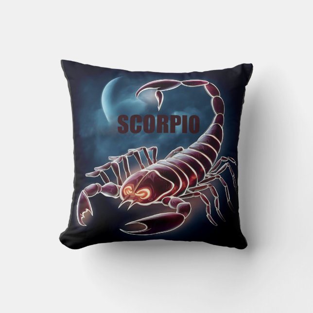 Cojín Decorativo Signo de astrología de Scorpio (Anverso)