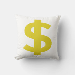 Cojín Decorativo Signo de dólar