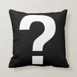 Cojín Decorativo Signo de interrogación