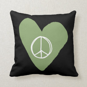 Cojín Decorativo Signo de paz corazón