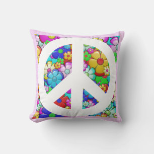 Cojín Decorativo Signo de paz hippy Cushion
