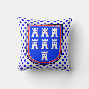 Cojín Decorativo Signo sajón rojo azul