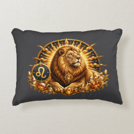 Cojín Decorativo Signo Zodiacal Leo 2en1 Gris y Blanco