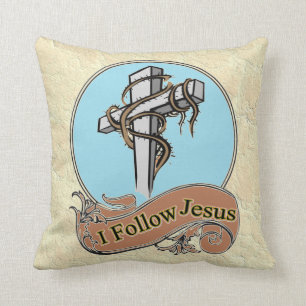Cojín Decorativo Sigo a Jesús