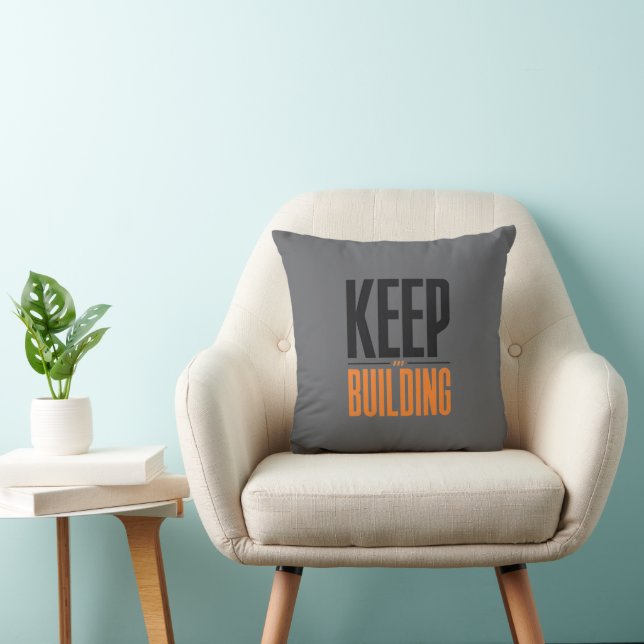 COJÍN DECORATIVO SIGUE CONSTRUYENDO (Silla)