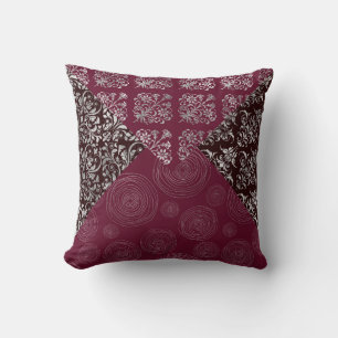 Cojín Decorativo Sigue tus sueños Burgundy Circles Pillow