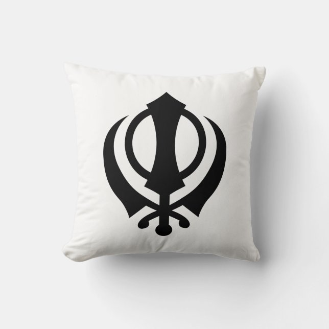 Cojín Decorativo Sikh Khanda (Anverso)